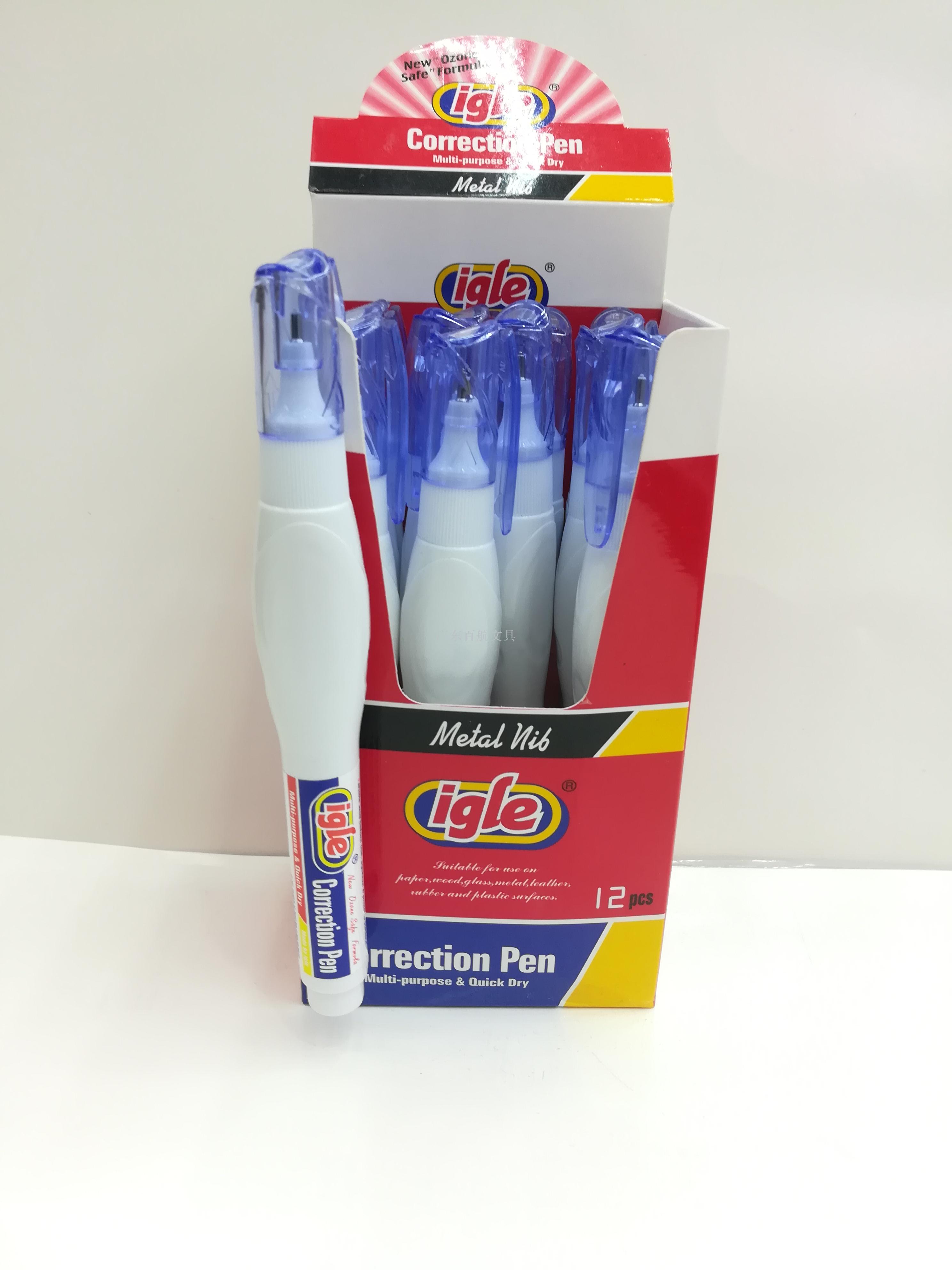 Good quality igle correction fluid 7ML correction liquid steel head