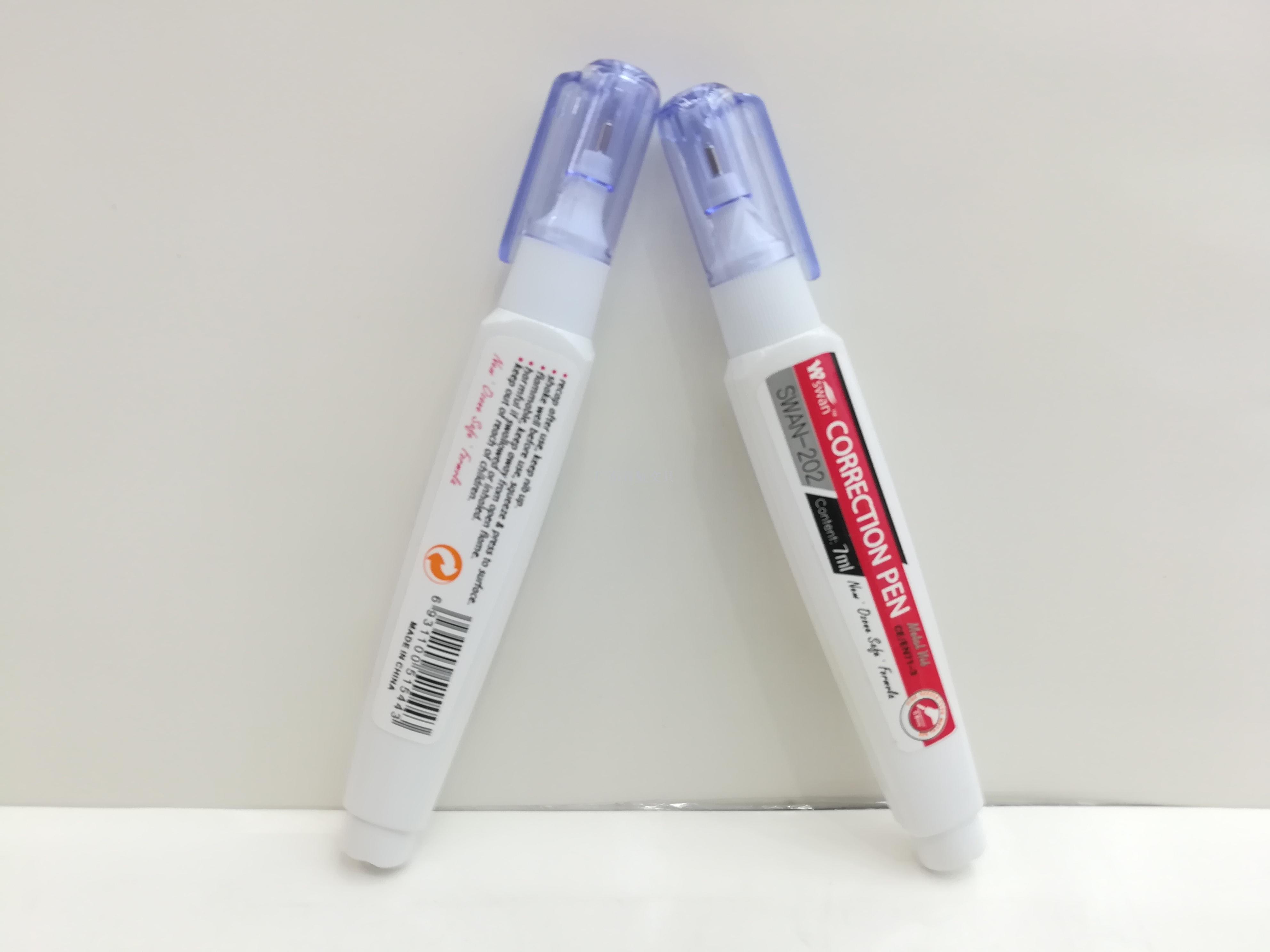 SWAN-202 correction fluid 7ML steel head correction fluid SWAN-202 correction fluid 7ML steel head correction fluid