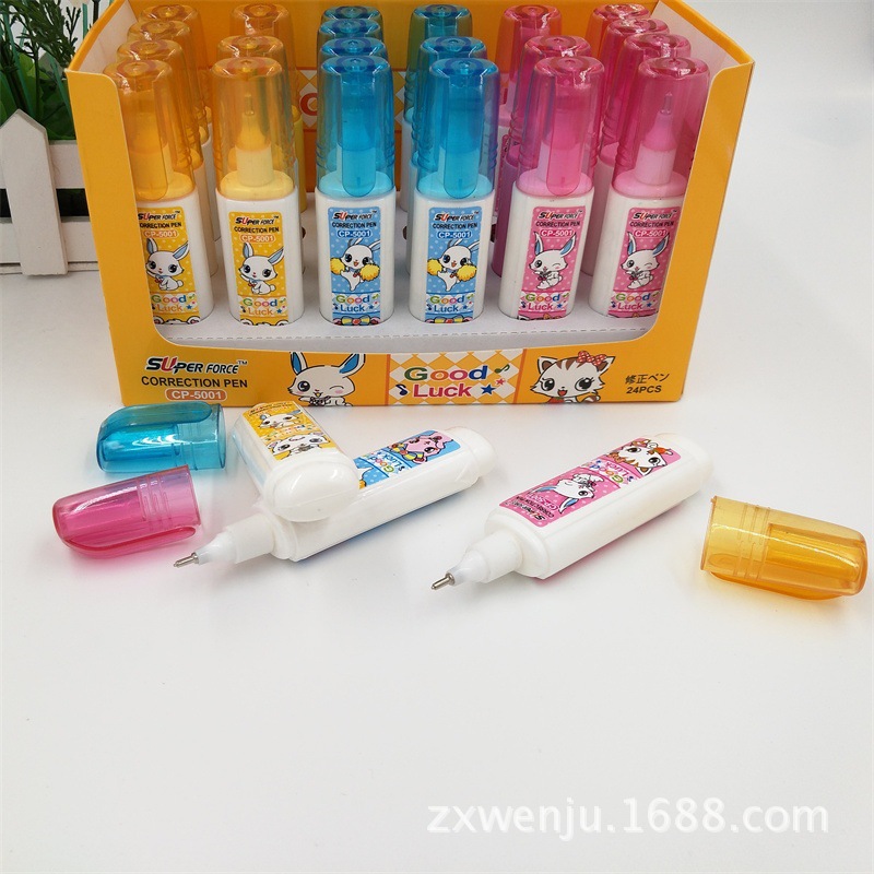 Factory Direct Sales Environmental Protection Cartoon Quick-Drying Correction Fluid Color Correction Fluid Wholesale Error Correction Liquid Can Be Customization as Request Factory Direct Sales Environmental Protection Cartoon Quick-Drying Correction Fluid Color Correction Fluid Wholesale Error Correction Liquid Can Be Customization as Request