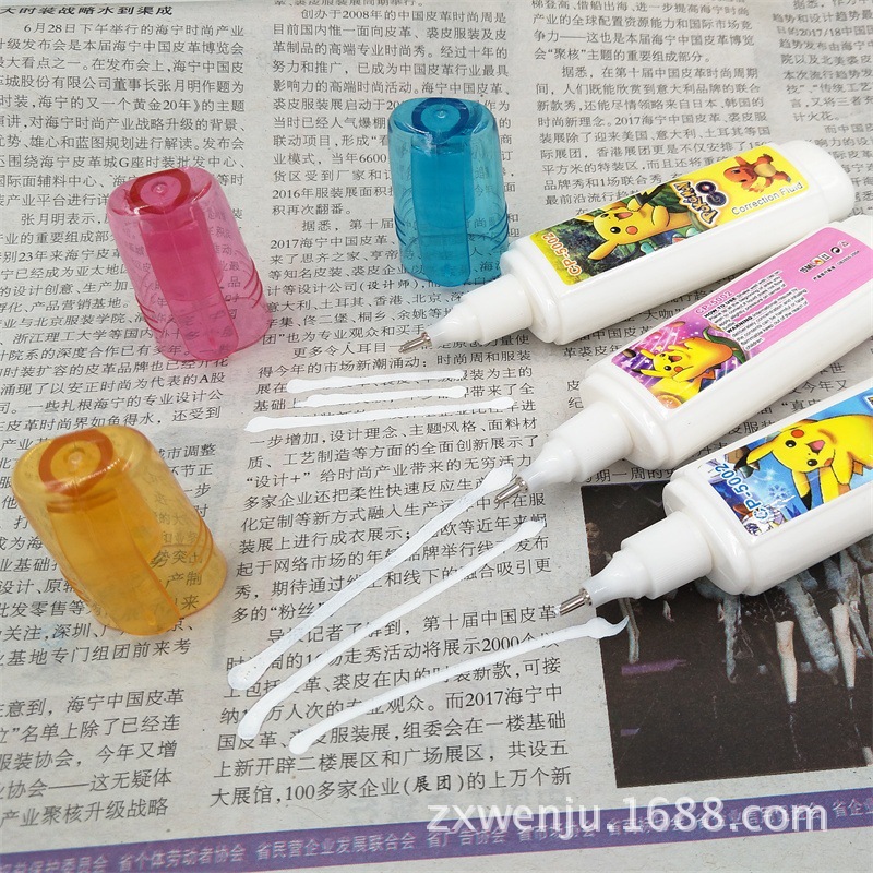 Factory Direct Sales Environmental Protection Cartoon Quick-Drying Correction Fluid Color Correction Fluid Wholesale Error Correction Liquid Can Be Customization as Request Factory Direct Sales Environmental Protection Cartoon Quick-Drying Correction Fluid Color Correction Fluid Wholesale Error Correction Liquid Can Be Customization as Request
