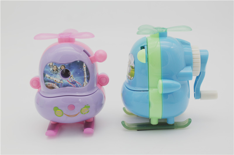 New style pencil sharpener with pencil sharpener for students' stationery creative cartoon airplane hand-operated New style pencil sharpener with pencil sharpener for students' stationery creative cartoon airplane hand-operated