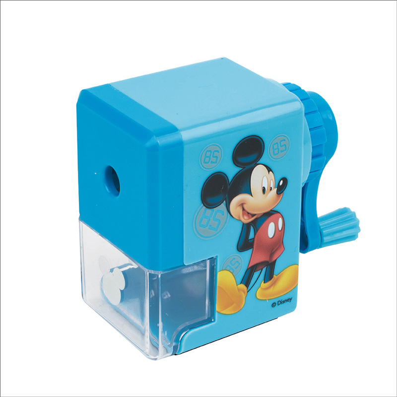 Authentic New Primary School Student Self-Arranged Pencil Shapper Children&#039;s Desktop Pencil Sharpener 6 Colors Hand-Cranked Pencil Sharpener Wholesale