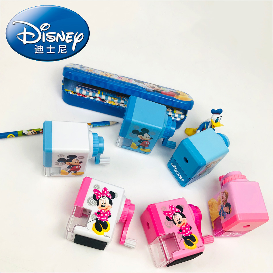 Authentic New Primary School Student Self-Arranged Pencil Shapper Children&#039;s Desktop Pencil Sharpener 6 Colors Hand-Cranked Pencil Sharpener Wholesale