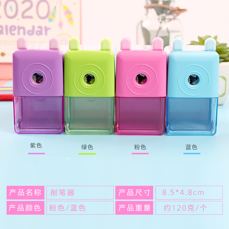 Creative Hand-Cranking Pencil Sharpener Cartoon Learning Stationery Excellent Automatic Pencil Shapper Cute Student Multifunctional Pencil Sharpener