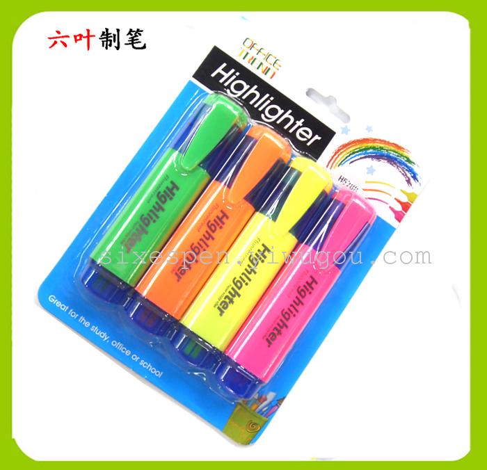 high quality highlighter pen, stationary pen , fluorescent pen