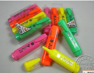 high quality highlighter pen, stationary pen , fluorescent pen
