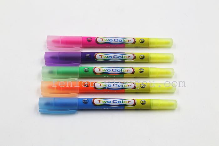 Factory direct supply dual head highlighter 166