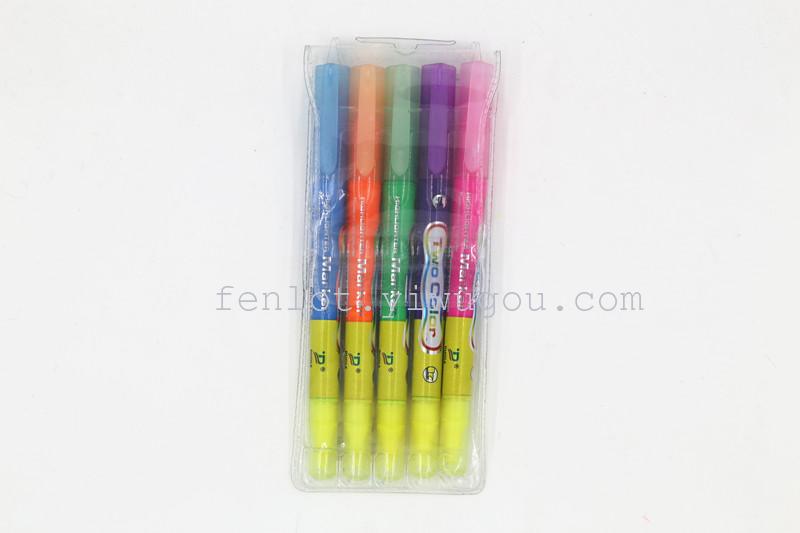 Factory direct supply dual head highlighter 166