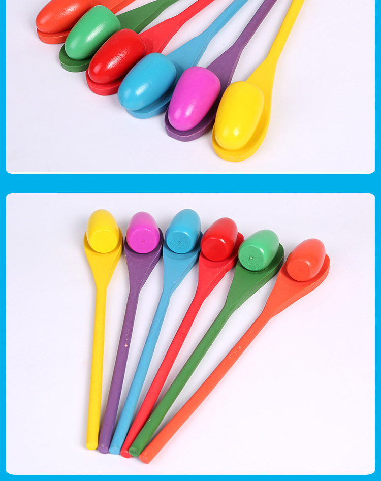 Kindergarten Children Balance Bar Wooden Spoon Balance Ball Early Education Outdoor Interactive Sensory Training Game Balance Egg Toy Kindergarten Children Balance Bar Wooden Spoon Balance Ball Early Education Outdoor Interactive Sensory Training Game Balance Egg Toy