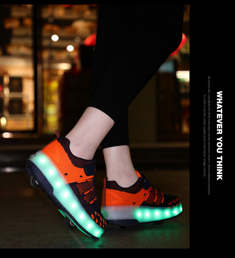 Amazon Overseas Supply Luminous Led Roller Shoe Two-Wheel Boys Charging Skate Shoes Girls Skates Manufacturers Amazon Overseas Supply Luminous Led Roller Shoe Two-Wheel Boys Charging Skate Shoes Girls Skates Manufacturers