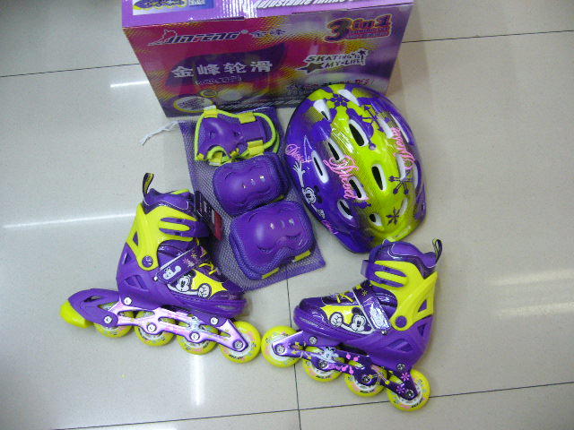 Jinfeng new six 139 children candy adjustable Flash adult skates in-line roller skates Jinfeng new six 139 children candy adjustable Flash adult skates in-line roller skates