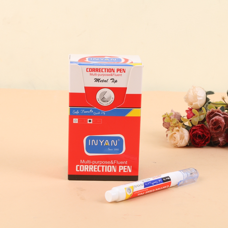 Students correction liquid steel head correction fluid non-toxic quick drying type.