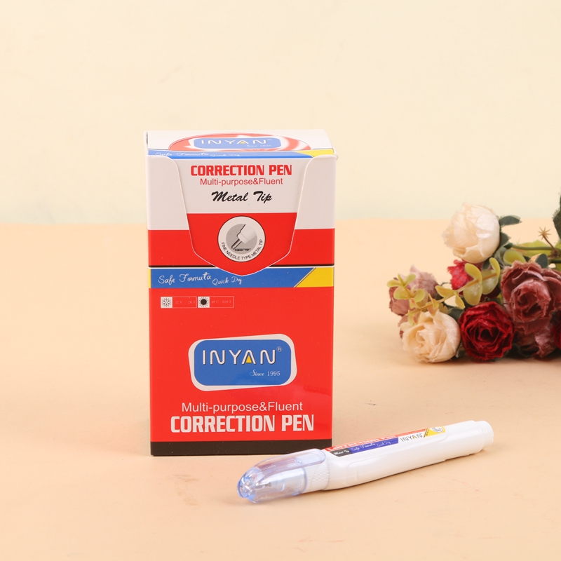 Students correction liquid steel head correction fluid non-toxic quick drying type.