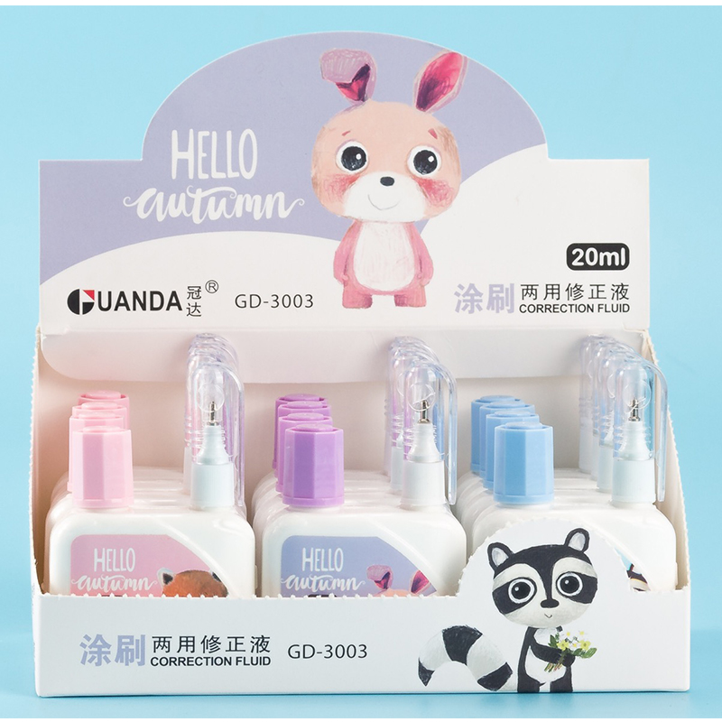 Manufacturer direct brushing dual-use correction fluid metal head correction pen office supplies correction tape Manufacturer direct brushing dual-use correction fluid metal head correction pen office supplies correction tape