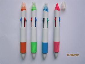 New Korean double point pen Silver white Rod pole fluorescent pen Cute flower Rod highlighter