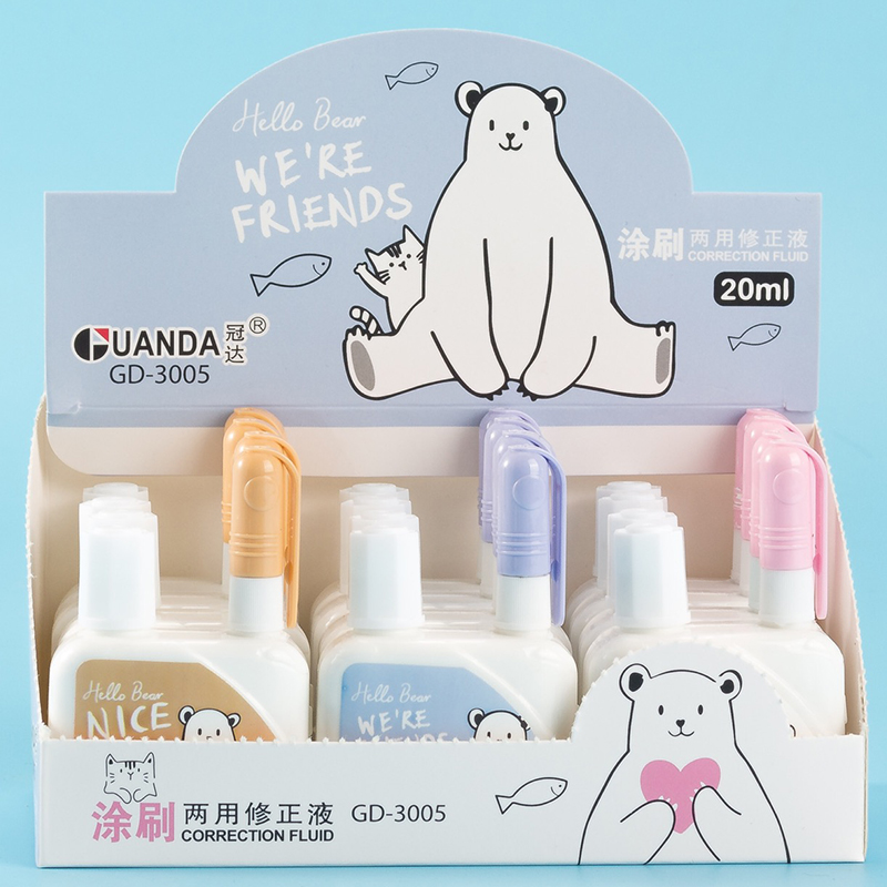 Manufacturer direct brushing dual-use correction fluid metal head correction pen office supplies correction tape Manufacturer direct brushing dual-use correction fluid metal head correction pen office supplies correction tape