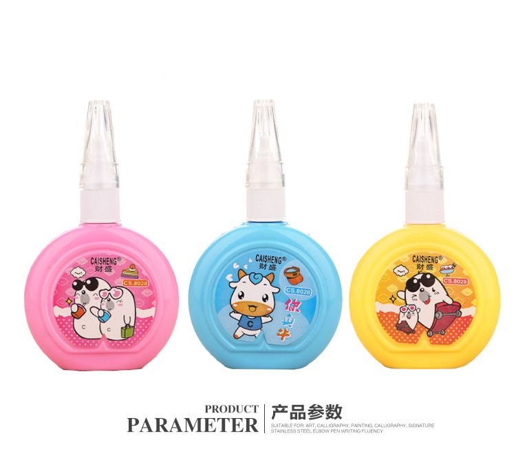Creative stationery from Japan and South Korea lovely cartoon pattern correction fluid correction fluid environmental protection liquid Creative stationery from Japan and South Korea lovely cartoon pattern correction fluid correction fluid environmental protection liquid