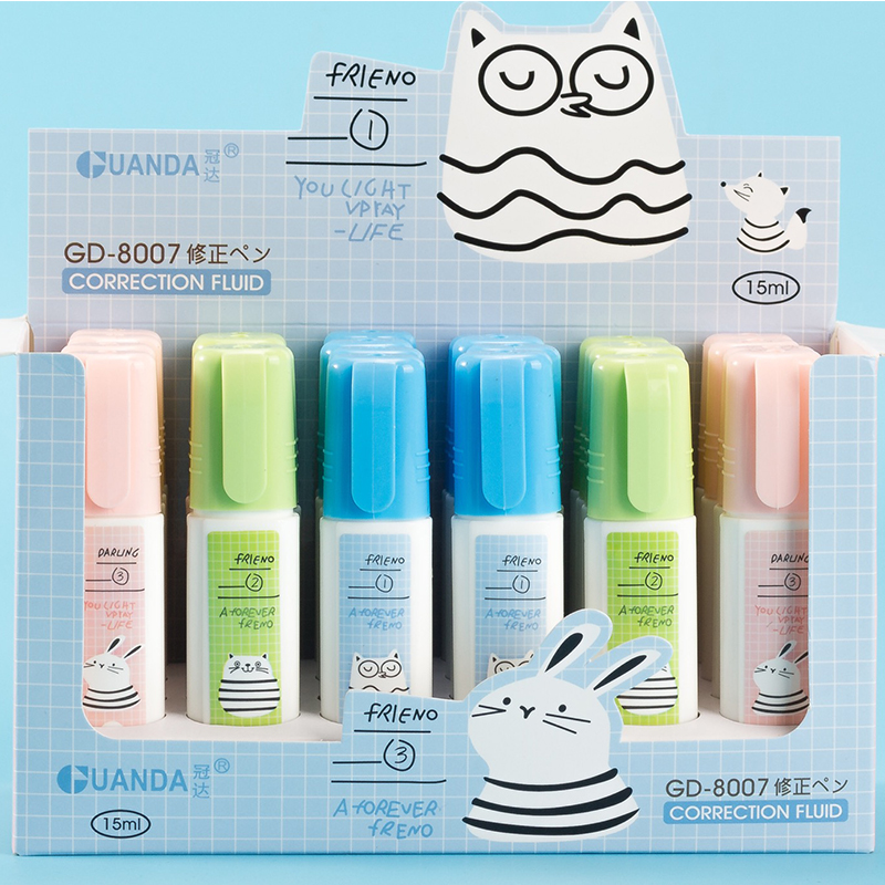 Hot Sale Correction Fluid Cartoon Environmental Protection Correction Pen Office School Supplies Error Correction Liqui Hot Sale Correction Fluid Cartoon Environmental Protection Correction Pen Office School Supplies Error Correction Liqui