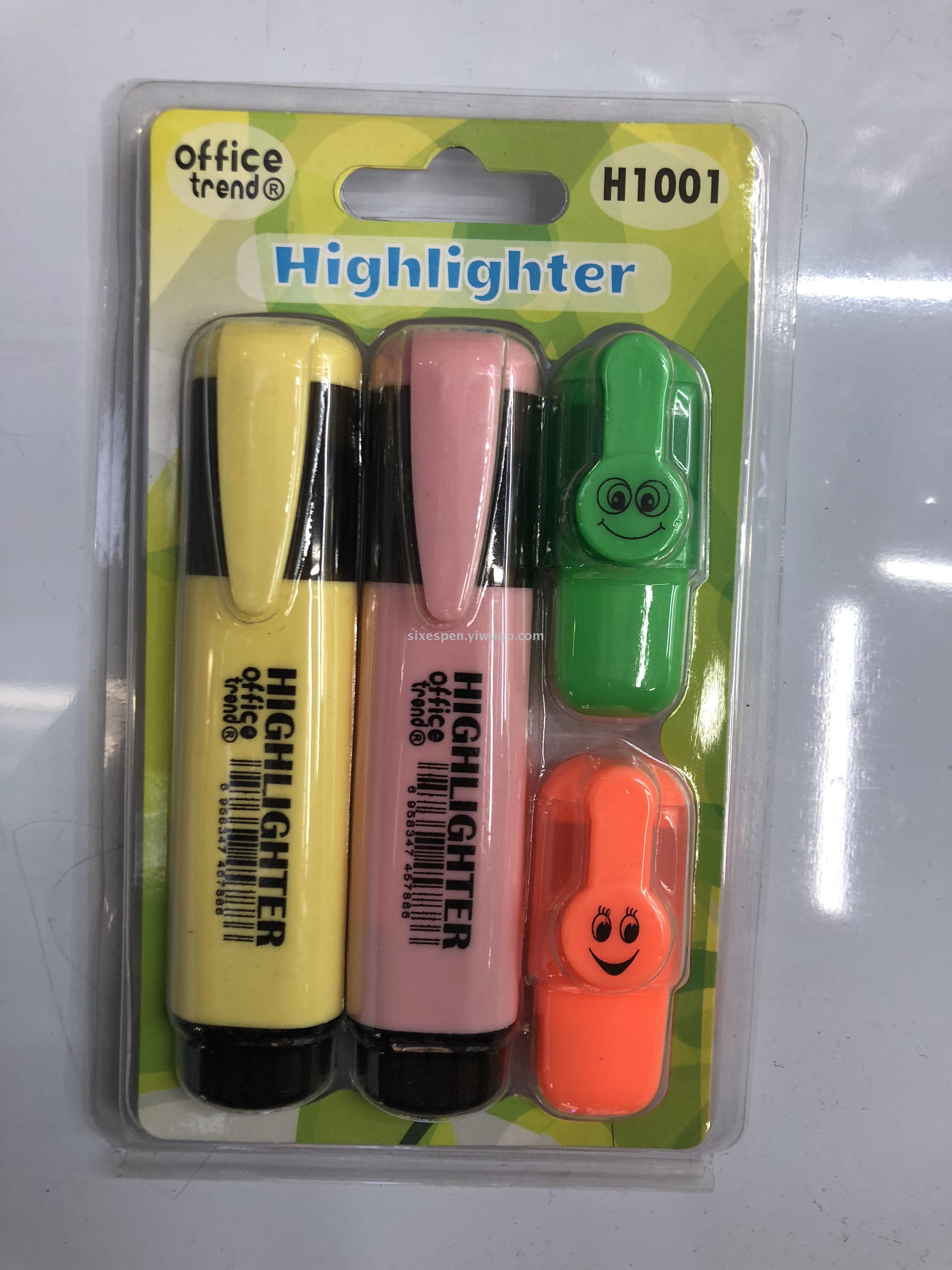 Macaron color highlighter set for supermarket