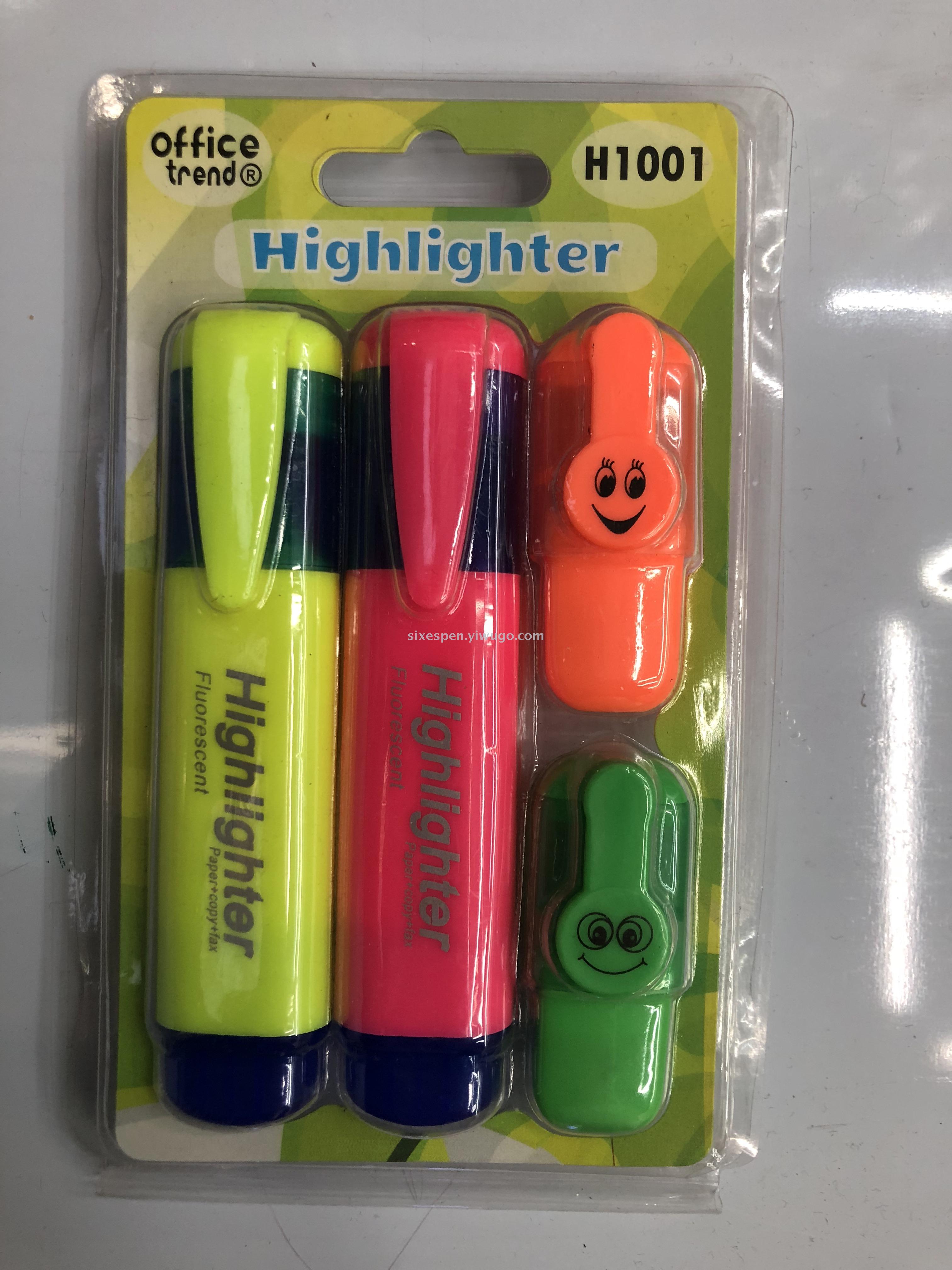 Macaron color highlighter set for supermarket