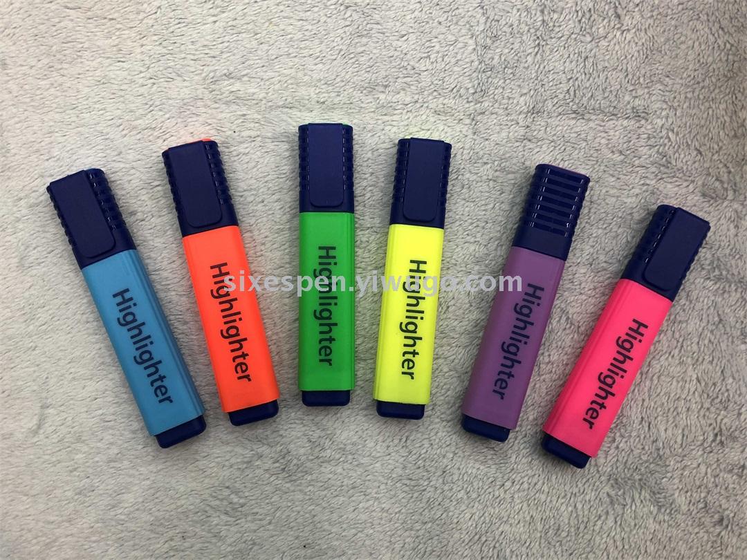 Macaron color highlighter set for supermarket
