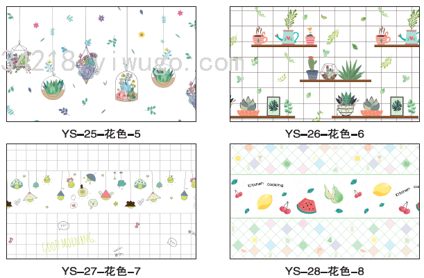 Cartoon 60cm * 3M Oilproof Wall Sticker