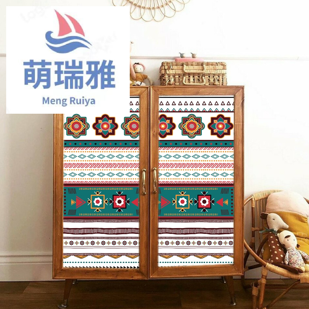 Color Kitchen Greaseproof Stickers Cartoon Self-Adhesive Stair Tread Tile Sticker Decorative Sliding Door Cabinet Stickers