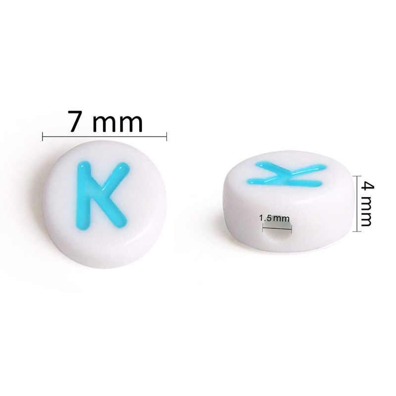 Amazon New Beaded 48 Grid 6mm Polymer Clay Wafer Acrylic Letter Bead Boxed DIY Bracelet Set Box