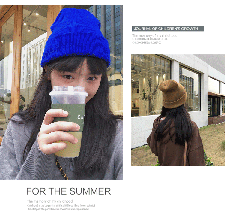 Factory Direct Sales Men's and Women's Light Board Knitted Hat Solid Color Acrylic Woolen Cap European and American AliExpress T Amazon Supply