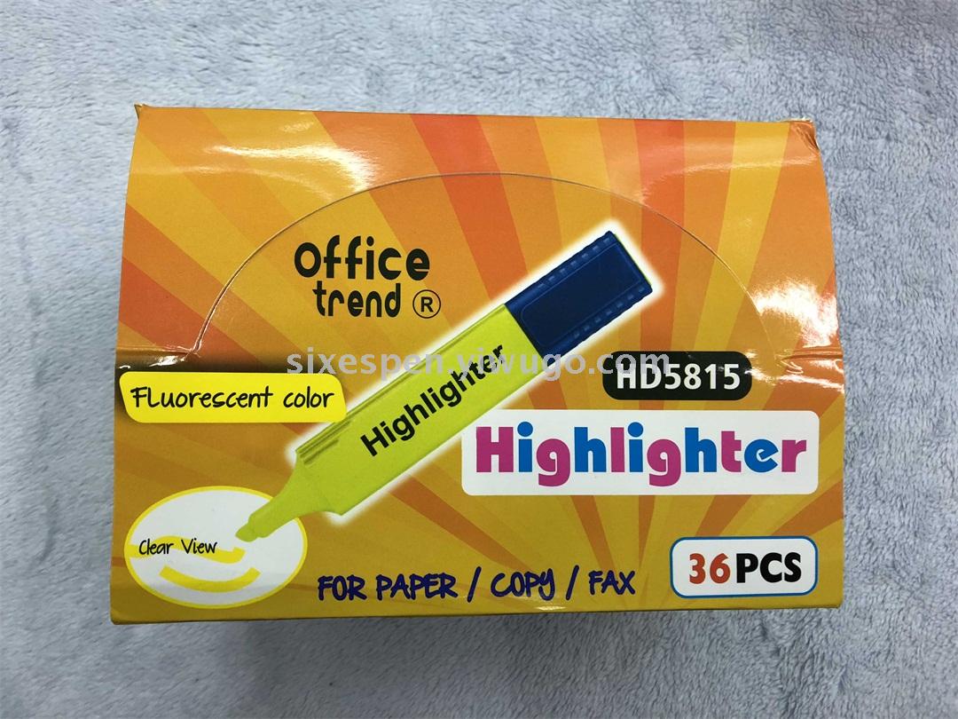 Supermarket special highlighter one end three draw highlighter