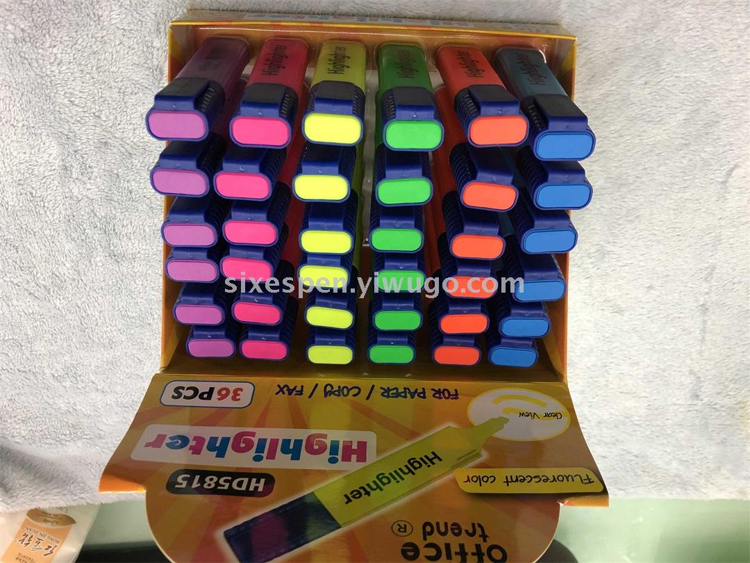 Supermarket special highlighter one end three draw highlighter