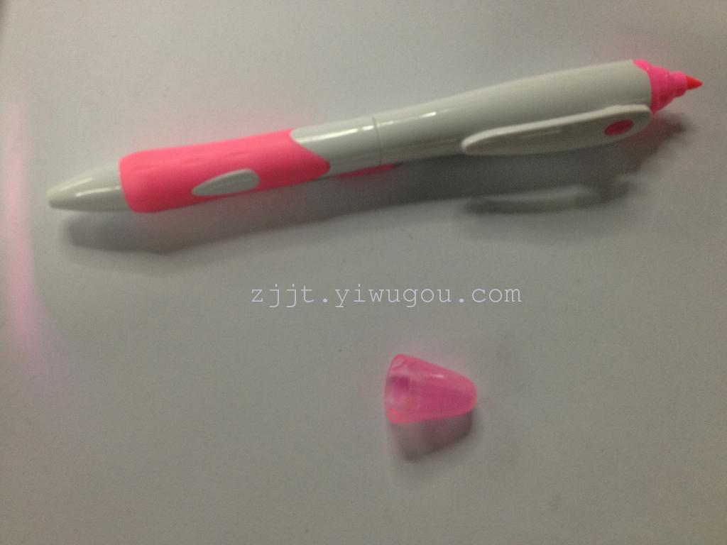 New Korean twin tip pen ballpoint pen and lovely flower bar highlighter