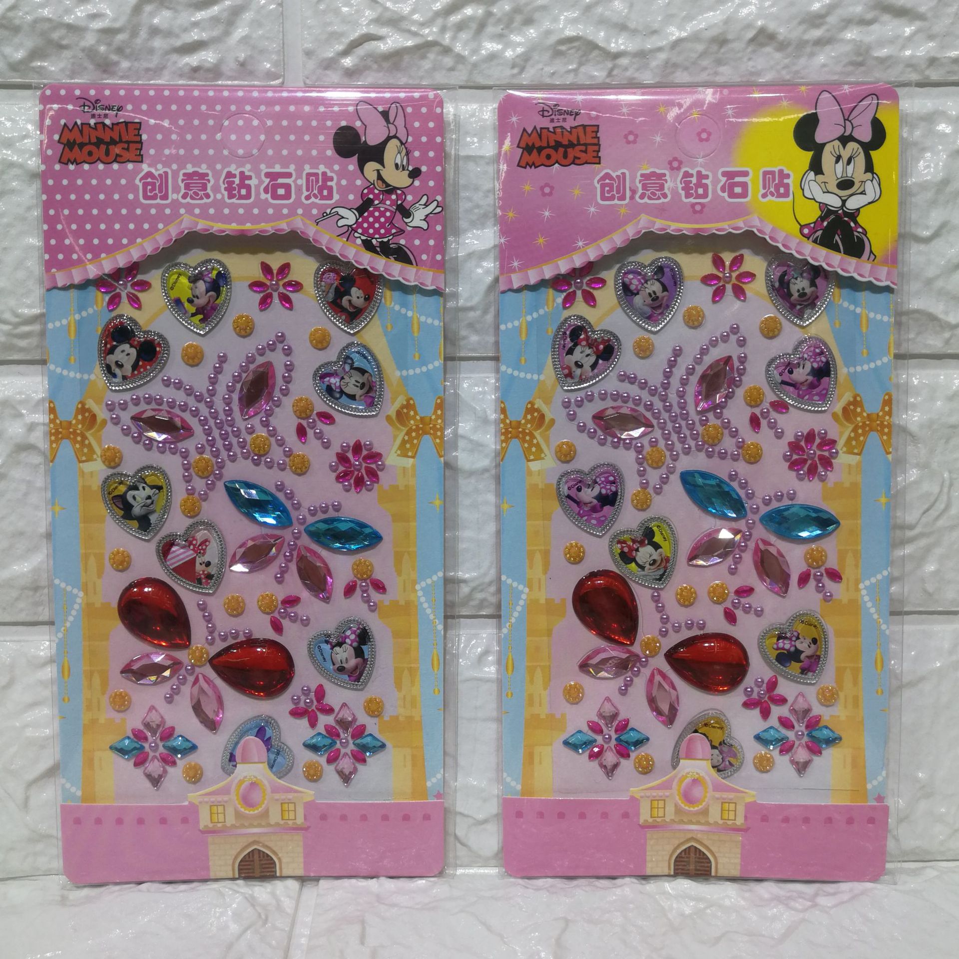 [Officially Authorized] Creative Stickers Cartoon Acrylic Diamond Sticker Crystal Stickers Children DIY Creative Decorative Stickers