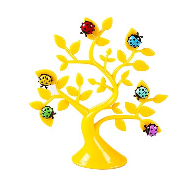 Cute Cartoon Ladybug Refrigerator Suction Lucky Branch Magnetic Paste Decorative Sticker Blackboard Message Sticker Magnetic Sticky Note
