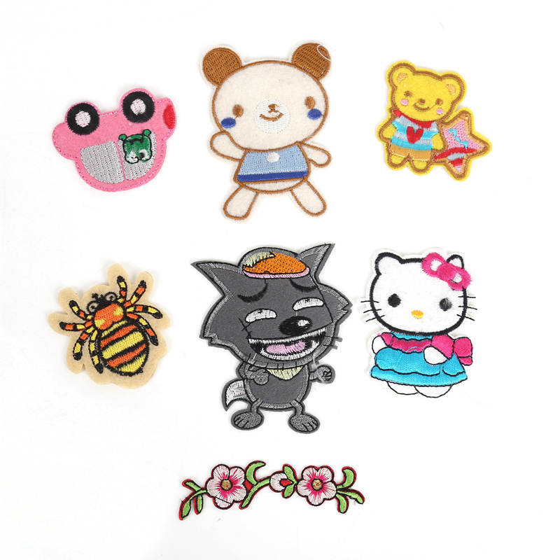 Embroidered label Cartoon characters embroider cloth sticker