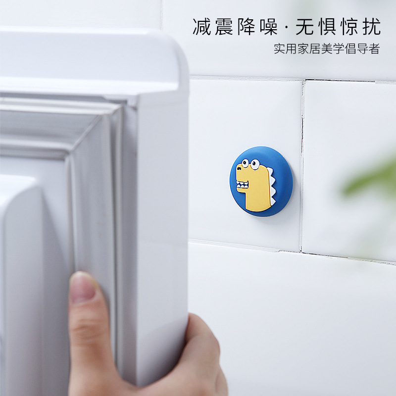 Original Design Anti-Collision Sticker Thickened Door Handle PVC Flexible Glue Doorway Bathroom Wall Mute Cartoon Collision Pad