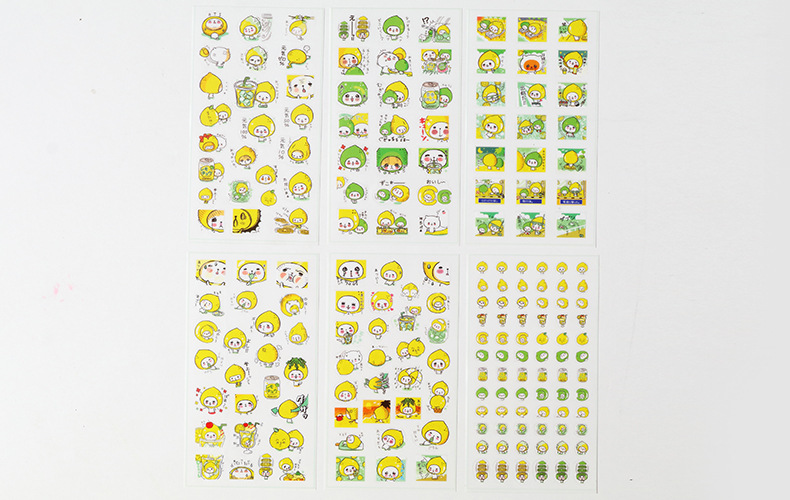 Creative Set of 6 Pieces and Paper Sticker Student DIY Journal Stickers Stationery Store Small Gift Children Cartoon Stickers Creative Set of 6 Pieces and Paper Sticker Student DIY Journal Stickers Stationery Store Small Gift Children Cartoon Stickers