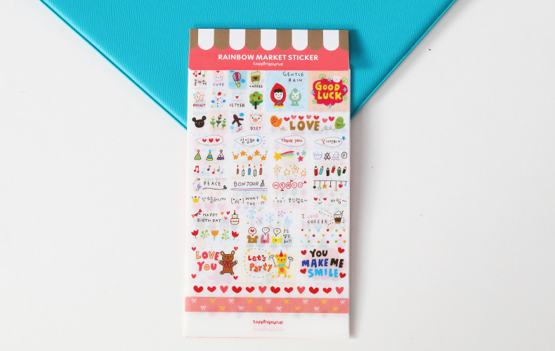 Creative Set of 6 Pieces and Paper Sticker Student DIY Journal Stickers Stationery Store Small Gift Children Cartoon Stickers Creative Set of 6 Pieces and Paper Sticker Student DIY Journal Stickers Stationery Store Small Gift Children Cartoon Stickers