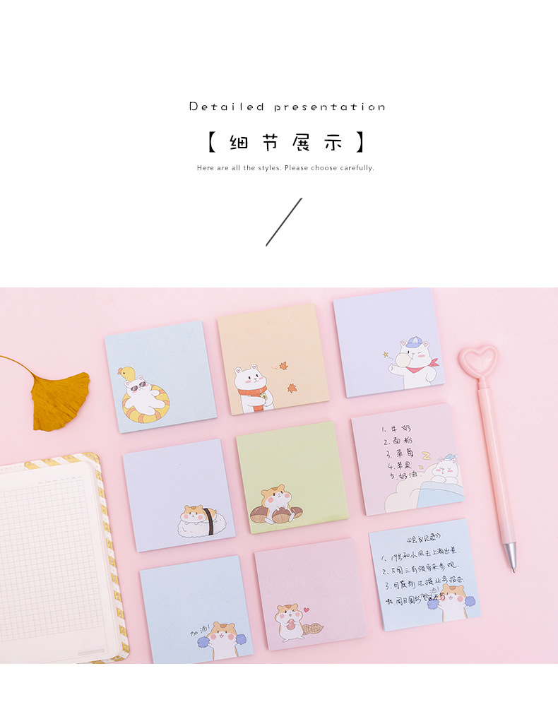 Cartoon Cute Bear Sticky Notes Student Note Pad Message Sticker Portable Pocketbook Tearable Notebook Cartoon Cute Bear Sticky Notes Student Note Pad Message Sticker Portable Pocketbook Tearable Notebook