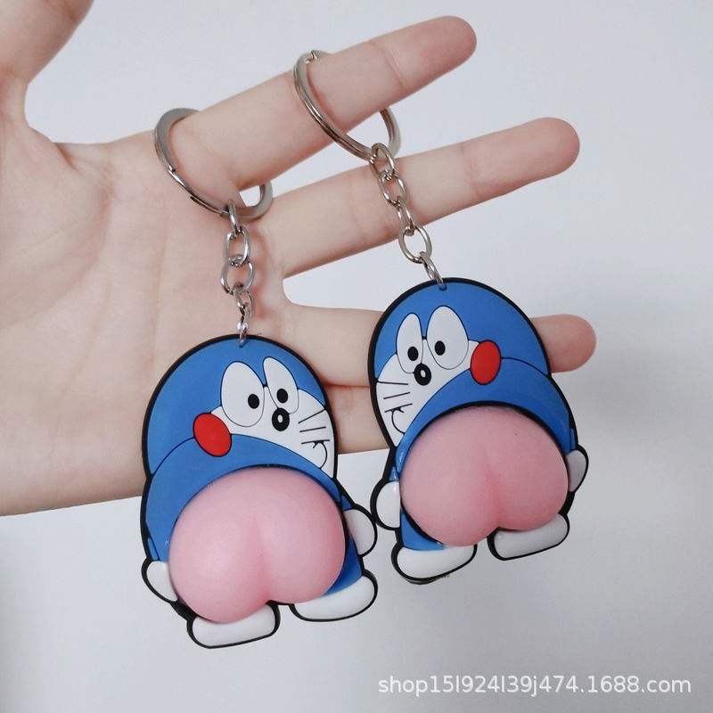 Car Cute Cartoon New Ass Silicone Sticker Decorative Keychain Car Cute Cartoon New Ass Silicone Sticker Decorative Keychain