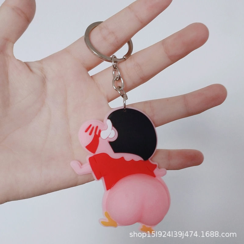 Car Cute Cartoon New Ass Silicone Sticker Decorative Keychain Car Cute Cartoon New Ass Silicone Sticker Decorative Keychain