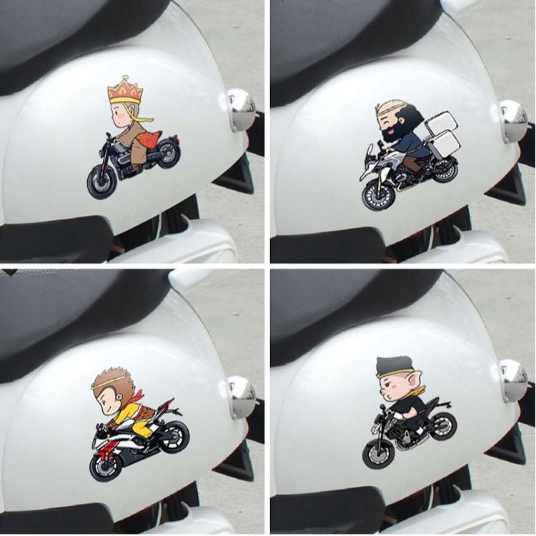 Automobile Sticker Bumper Stickers Paper Journey to the West Stickers Tang Monk Master Bumper Stickers Cover Scratches Stickers Motorcycle Battery Car Cartoon Car Stickers Bumper Stickers