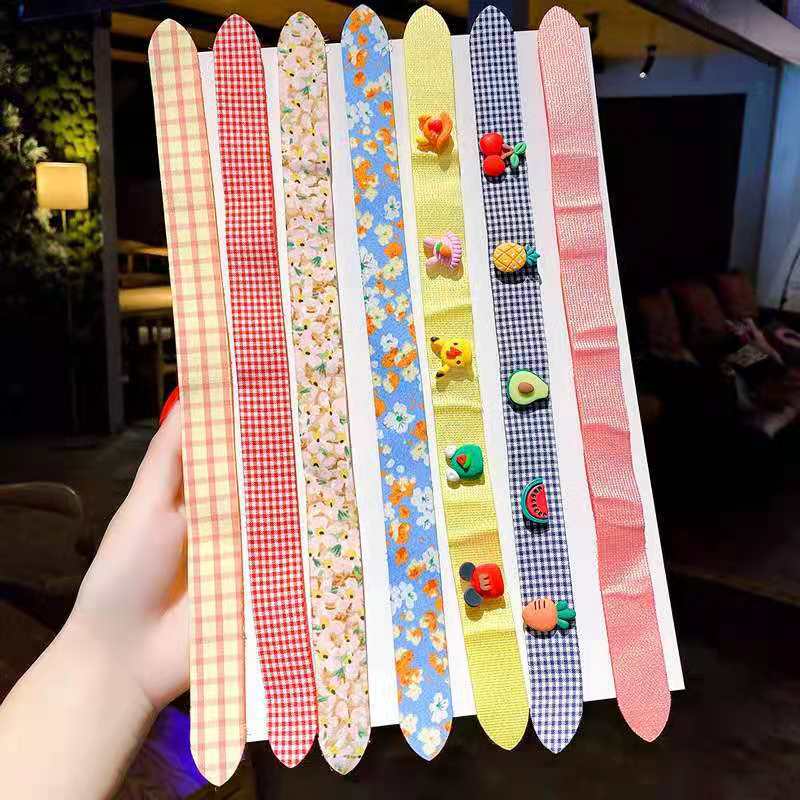 Summer Baby Cute Bang Sticker Children Hair Band Headband Cartoon Girl Broken Hair Hook and Loop Fasteners Hair Clips Hair Accessories