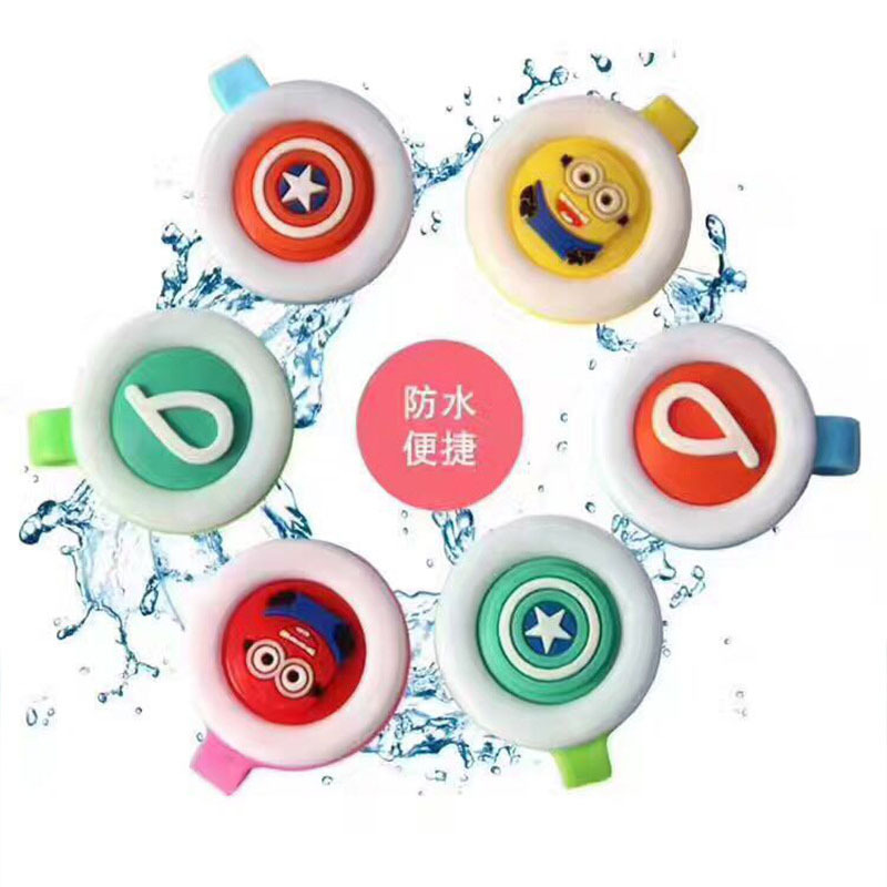 Cartoon Solid Silicone Mosquito Repellent Buckle Children&#039;s Anti-Mosquito Clasp Outdoor Anti-Mosquito Button Baby Take along Sticker Wholesale