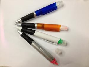 New Korean twin tip pen ballpoint pen and lovely flower bar highlighter