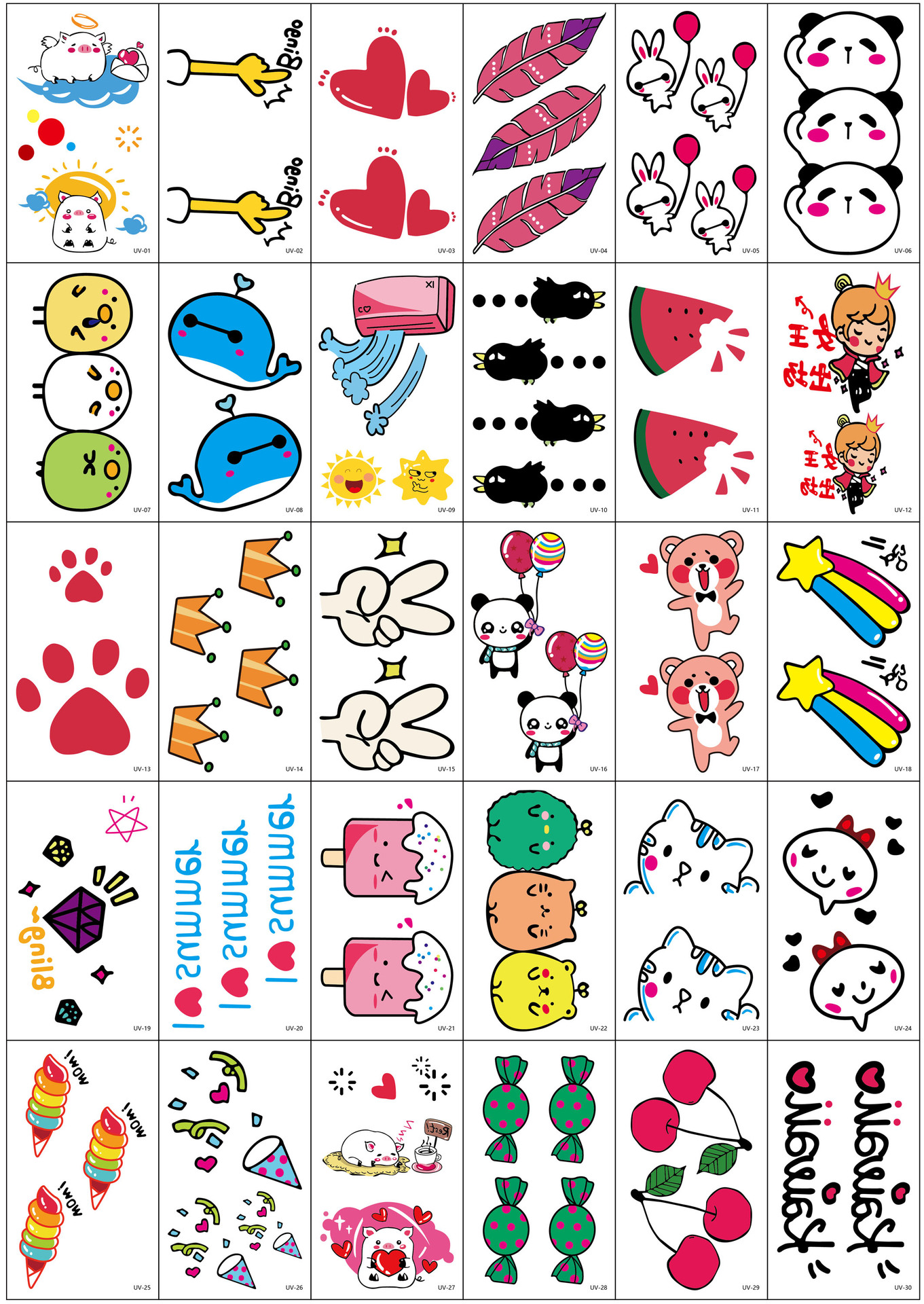 New Cartoon Finger Tattoo Sticker Ins Style Small Pattern Fresh Online Influencer Cute Color Tattoo Sticker Paper New Cartoon Finger Tattoo Sticker Ins Style Small Pattern Fresh Online Influencer Cute Color Tattoo Sticker Paper