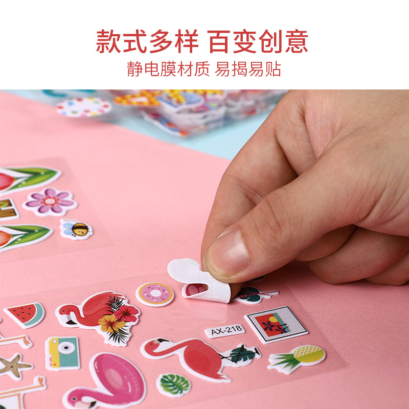 Children Reward Stickers Cute Cartoon Stereo Bubble Sticker Kindergarten Praise Encouraging Prizes Sticker Applique Stickers