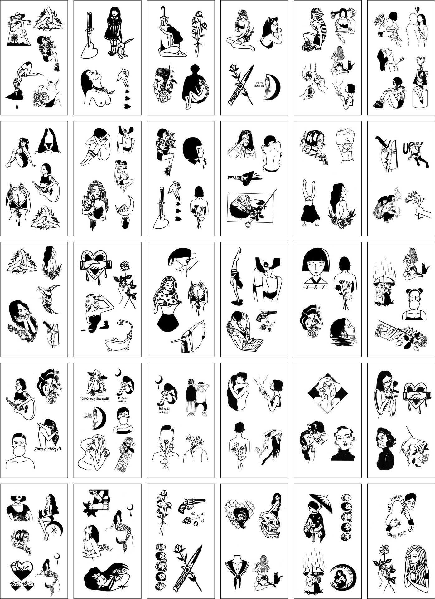 Wholesale Fresh Tattoo Sticker Korean Tattoo Flower Eyebrow Butterfly English Cartoon XINGX Tattoo Stickers Custom