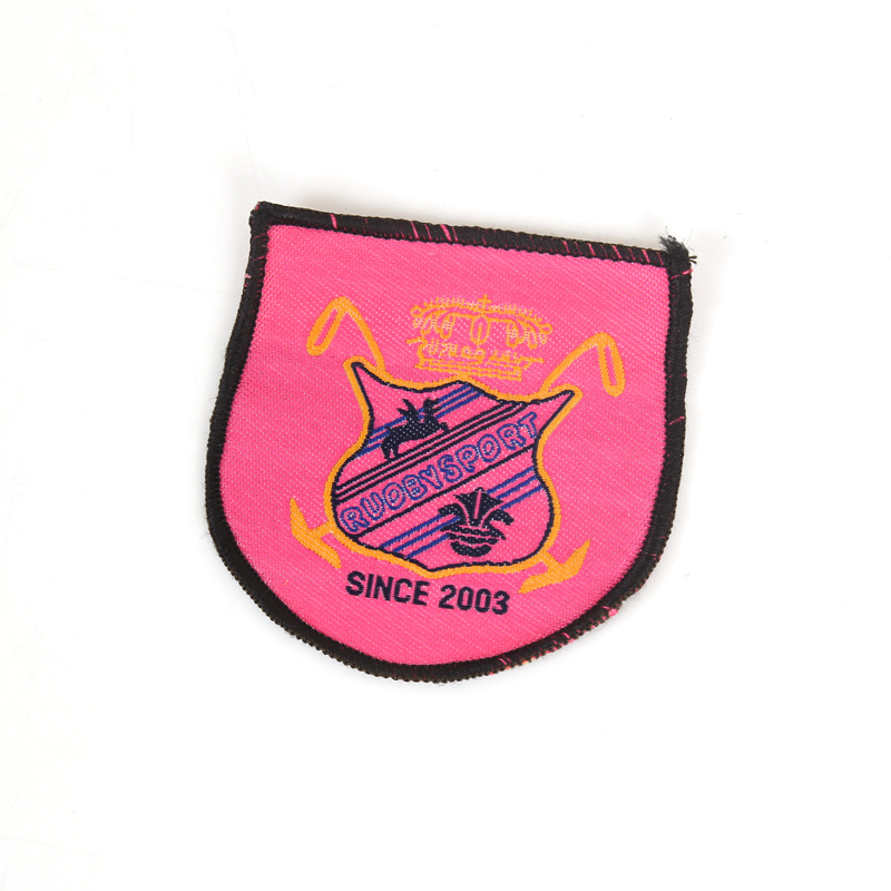 Covered edge woven lable Cartoon cloth sticker