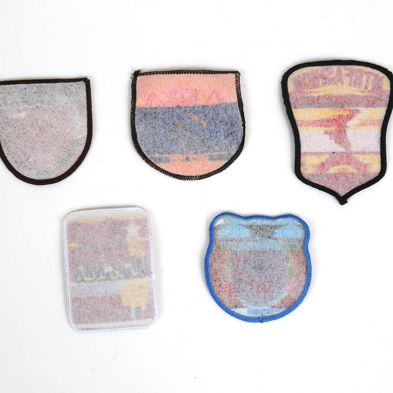 Covered edge woven lable Cartoon cloth sticker